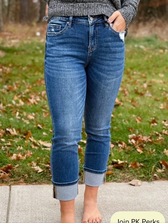 Mica Denim - Mica Midrise Straight Leg Blue Jeans Size 26 NWT